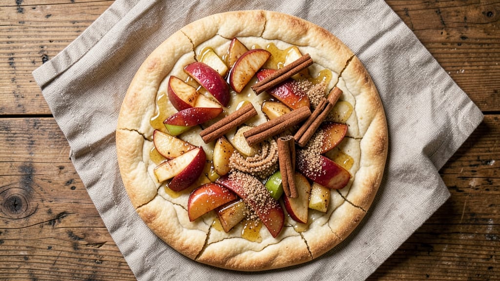 Apple Flatbread Recipe: Warm Spiced Apple Filling in Crispy Layers