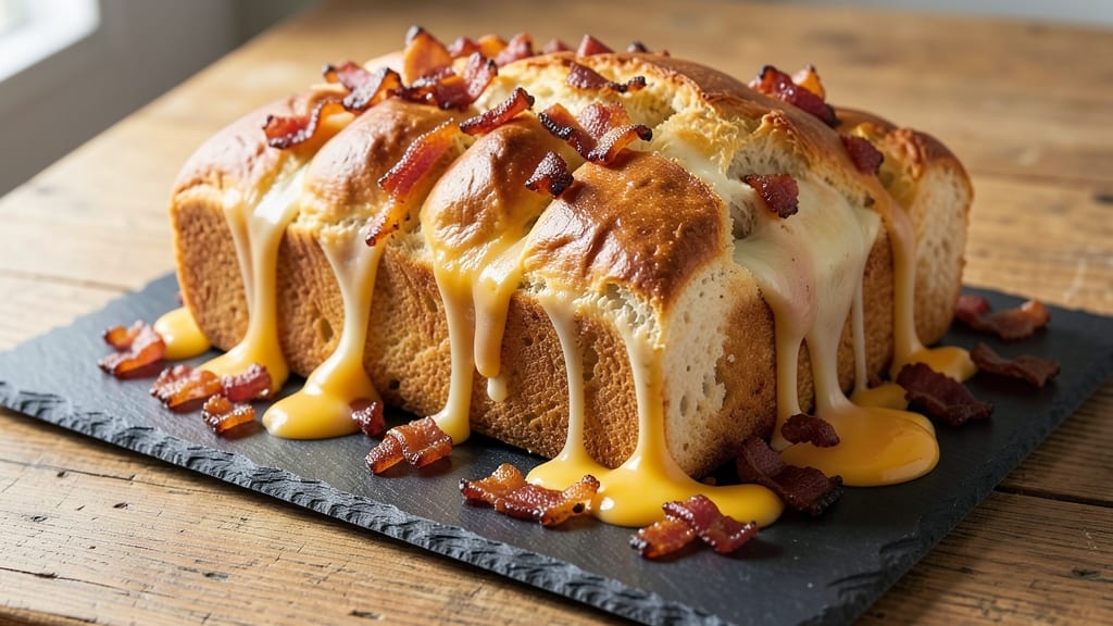 Bacon and Cheese Pull Apart Bread Recipe: Smoky-Salty Layers That Shatter With Every Tear