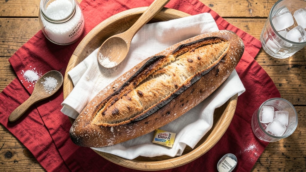 Artisan Baguette Bread Recipe: Crispy Sourdough Crust With Light, Airy Crumb