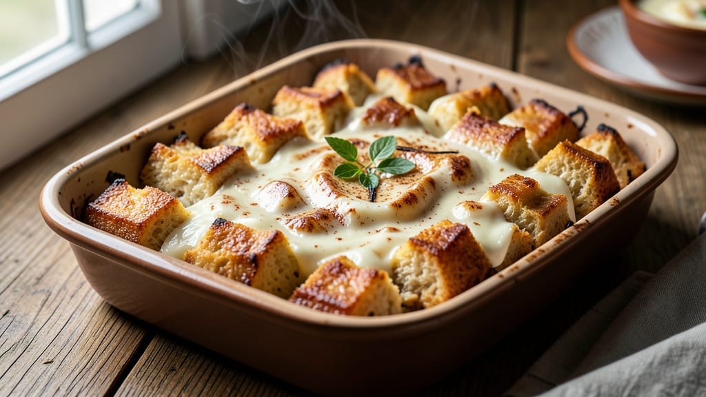 Authentic Bread Pudding Recipe: Vanilla Bean Infusion and Toasted Bread Crunch