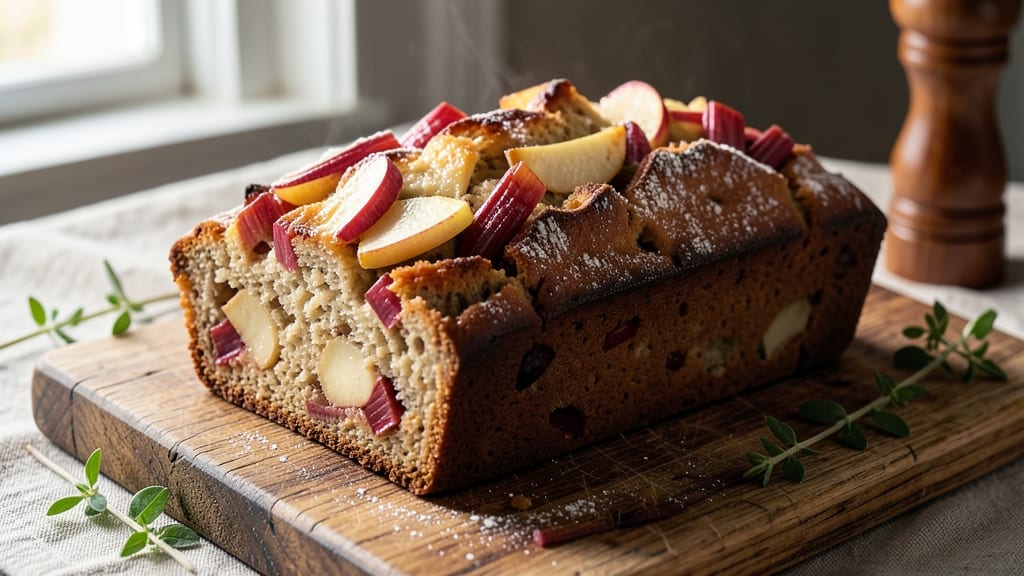 Apple Rhubarb Bread Recipe: Tart-Sweet Fruit Swirls in Every Slice
