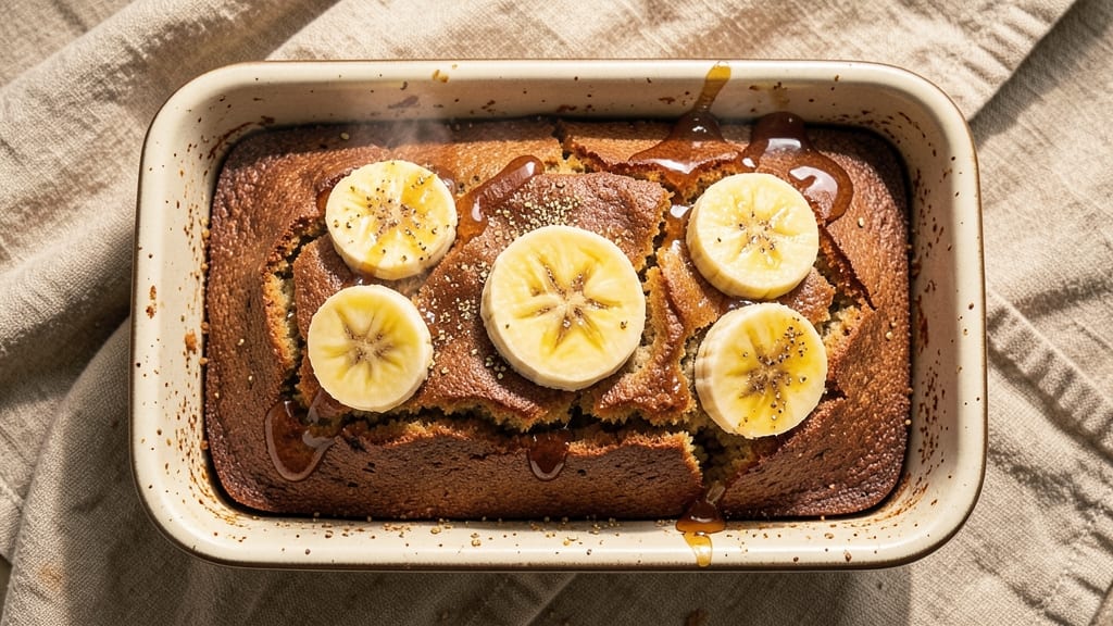 Agave Banana Bread Recipe: Caramelized Top and Chewy Swirls