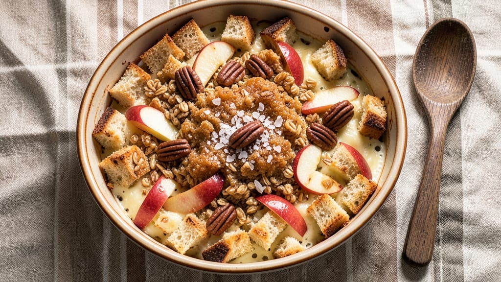 Apple Crisp Bread Pudding Recipe: Warm Spice and Apple Swirls in Every Bite