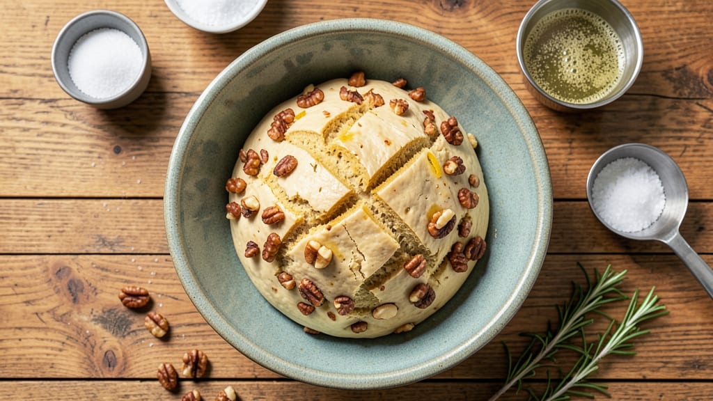 50 50 Bread Maker Recipe: Walnut Swirls and Crusty Crunch in One Loaf