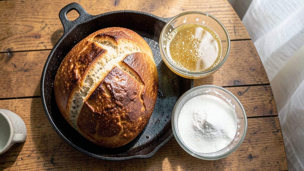Amish Bread Recipe for Beginners: Foil-Sealed Loaf With No-Knead Ease