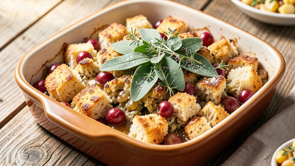 Amish Bread Stuffing Recipe: Savory Herbs and Crispy Cornbread Bites