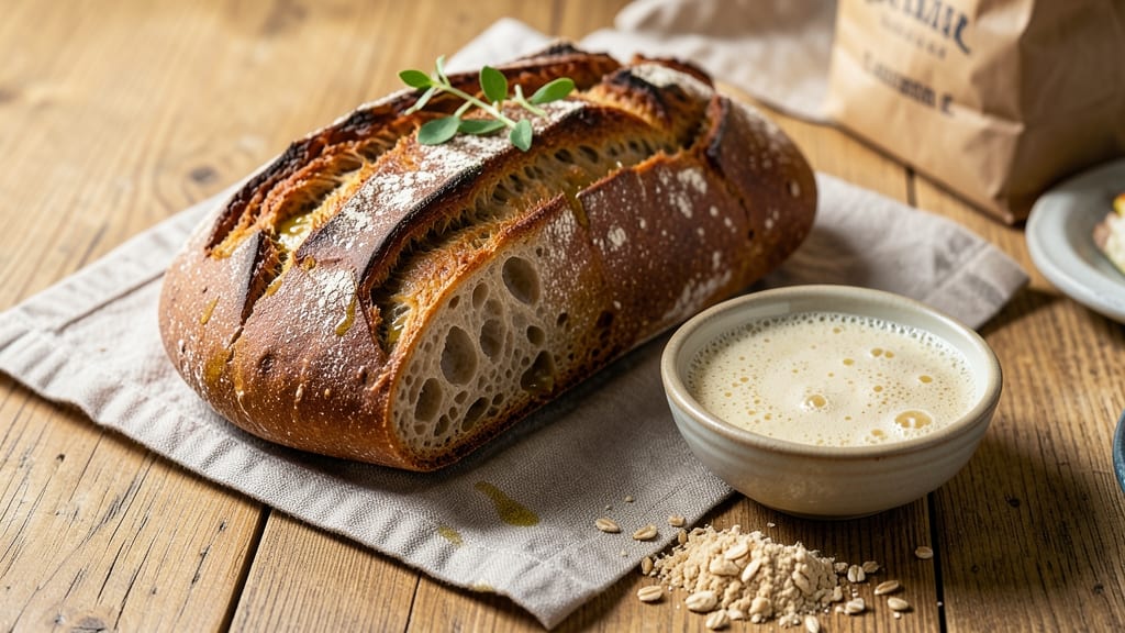Artisan Sourdough Bread Recipe With Starter: Wild Yeast Fermented Crust With Cloud-Like Crumb