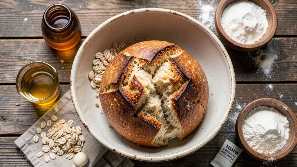 Artisan Country Bread Recipe: Honey-Oat Crust With Pillowy Softness Inside