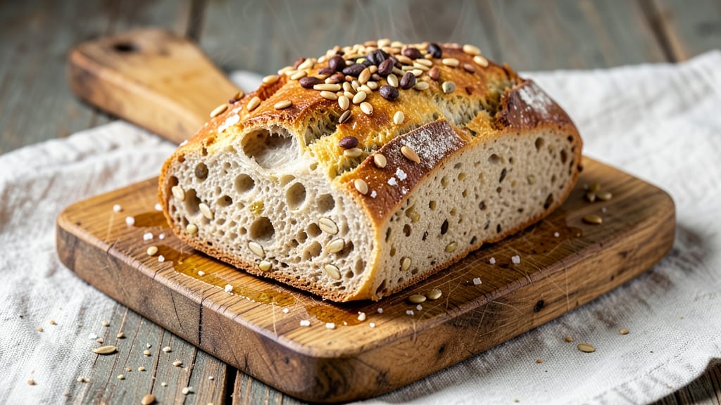 6-Grain Bread Recipe: Seedy Crust and Hearty Texture in One Loaf