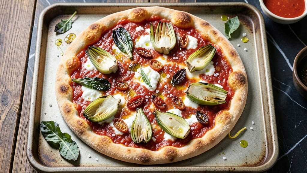 Artichoke Flatbread Pizza Recipe: Crispy Crust With Herbed Artichoke Filling