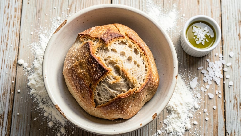 Authentic Crusty Italian Bread Recipe: No-Knead Foil Trick for Artisan Texture