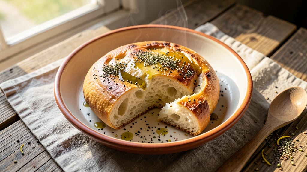 Authentic Schiacciata Bread Recipe: Tuscan Olive Oil and Za'atar Crust Magic