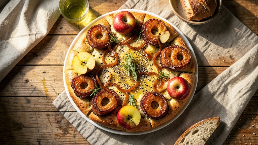 Apple Fritter Focaccia Bread Recipe: Caramelized Apple Bites in Crusty Bites