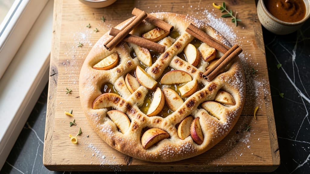 Apple Cinnamon Focaccia Bread Recipe: Warm Spice and Apple Infusion in Every Slice