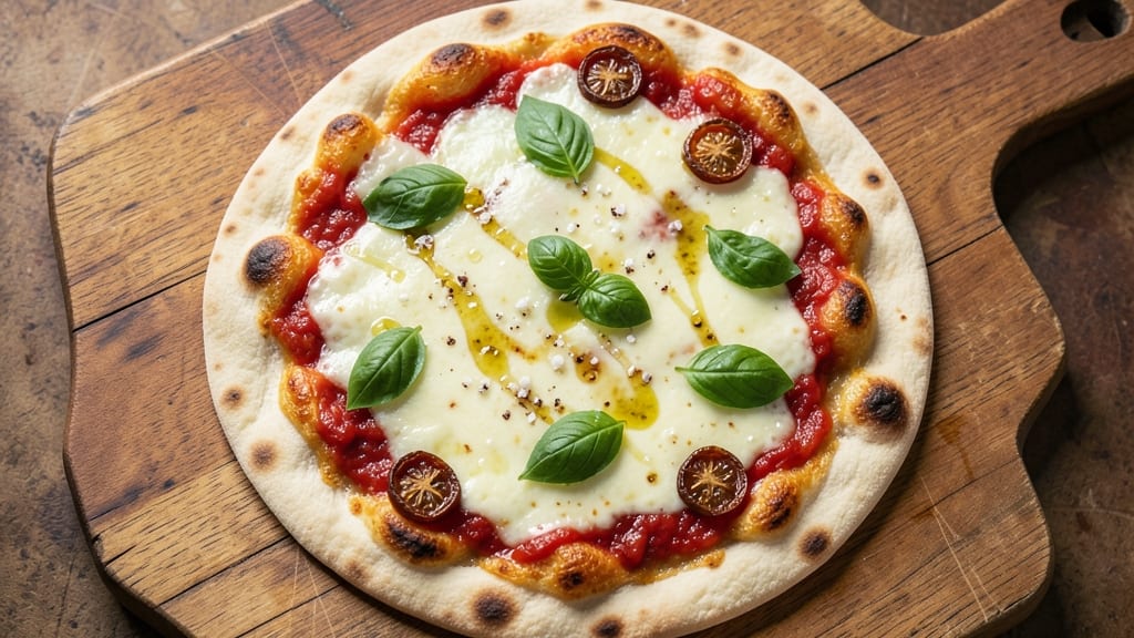 Artisan Flatbread Pizza Recipe: Crispy Blistered Edges and Stretchy Chew