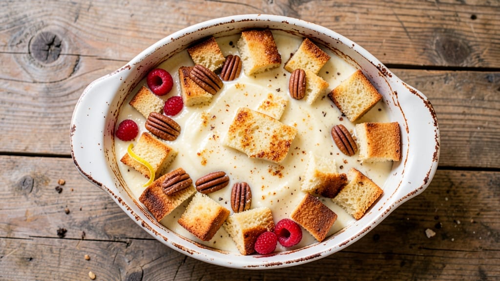 American Bread Pudding Recipe: Vanilla Custard and Toasted Walnut Bliss